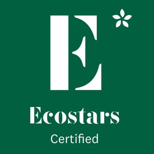 white lettering on green background