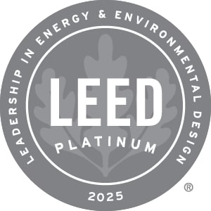 2025 LEED Platinum Certification Logo