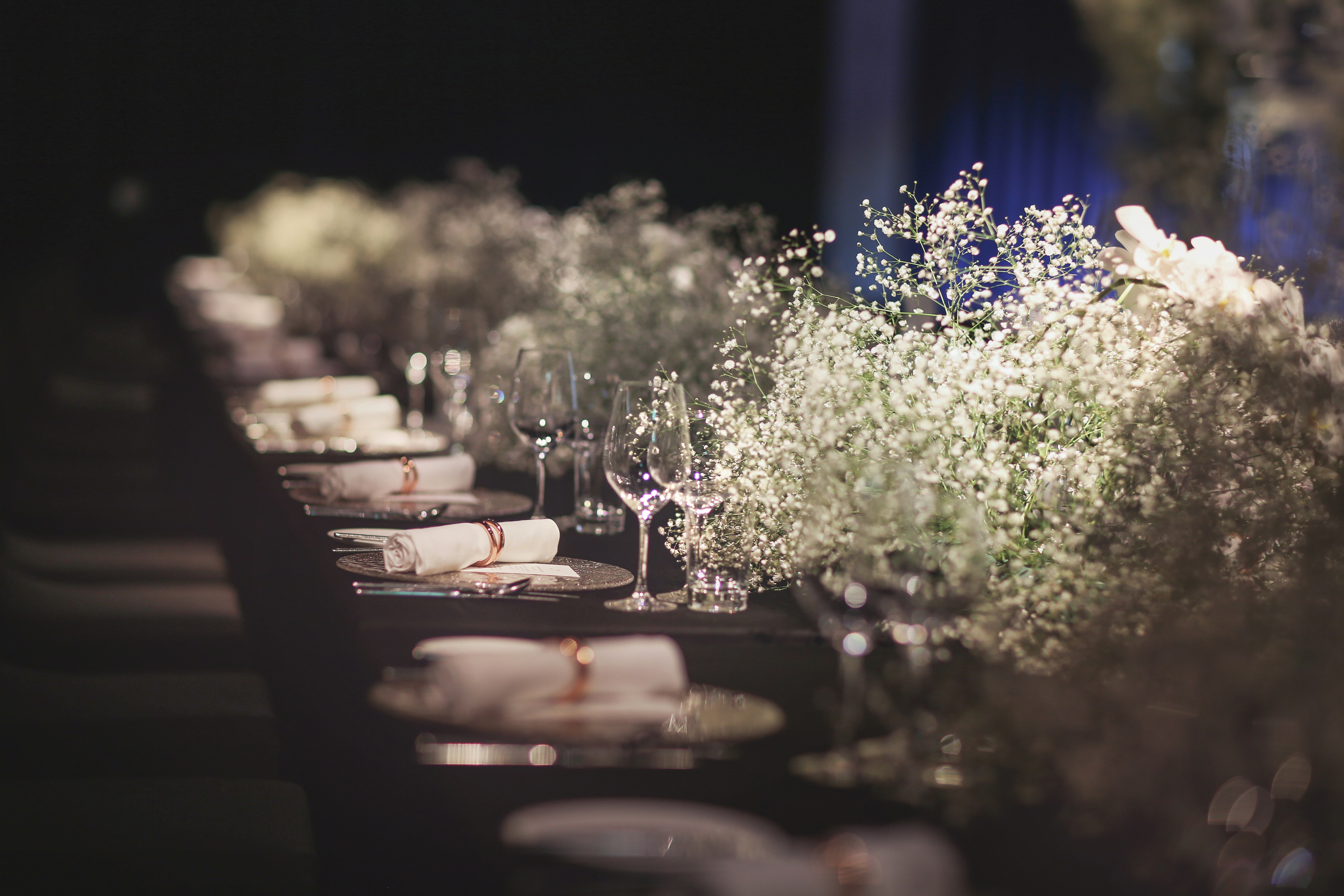 Flowers on Dining Table