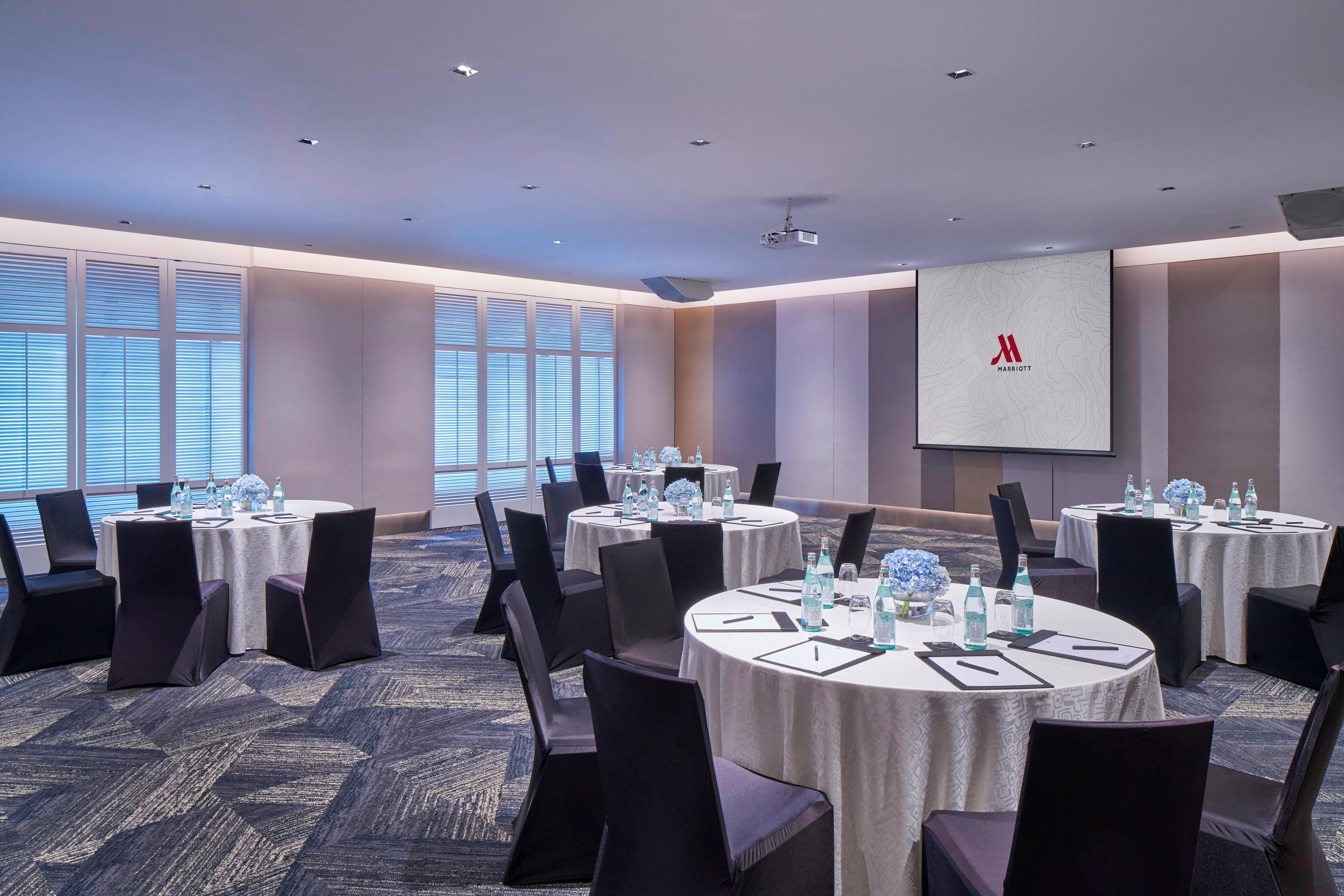 Ballroom Setup with Round Tables