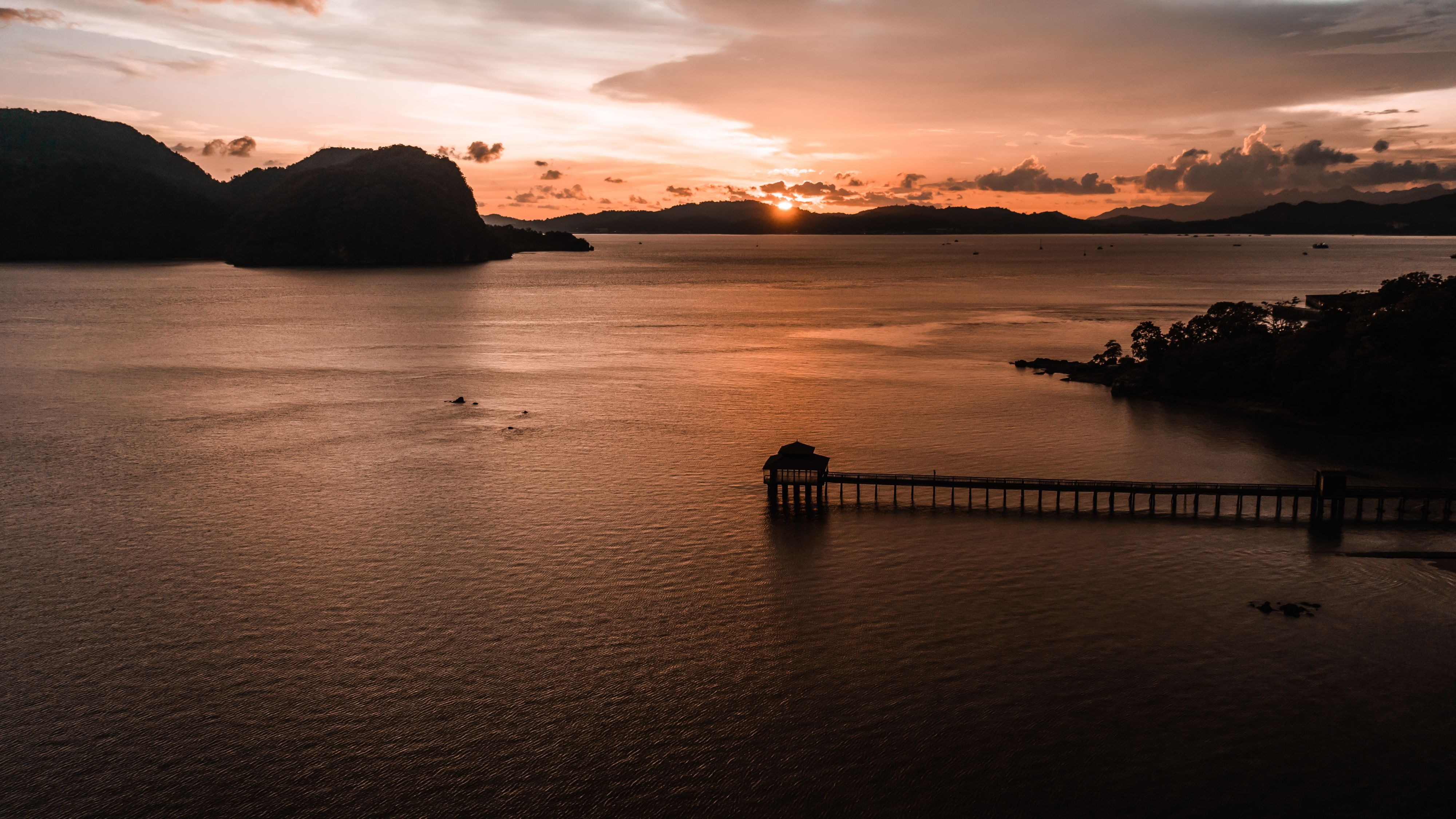 兰卡威山水夕阳