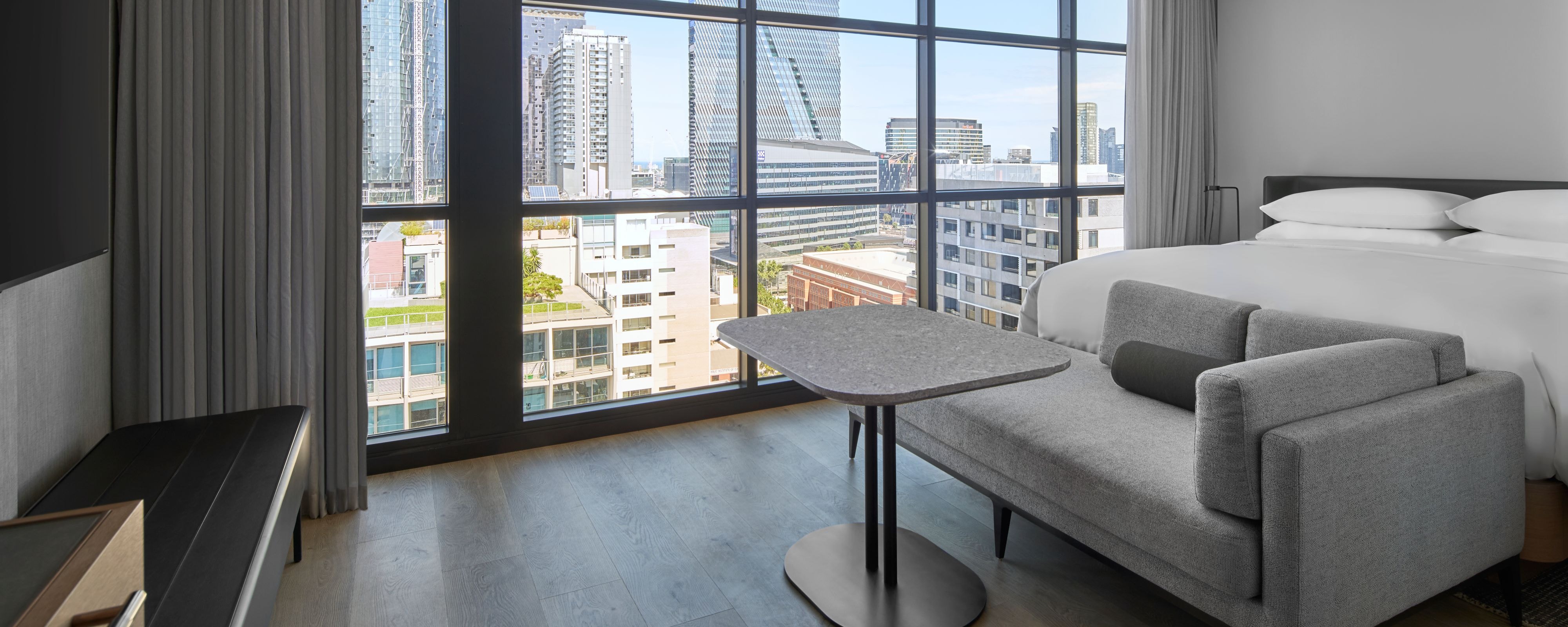 Guest room living area