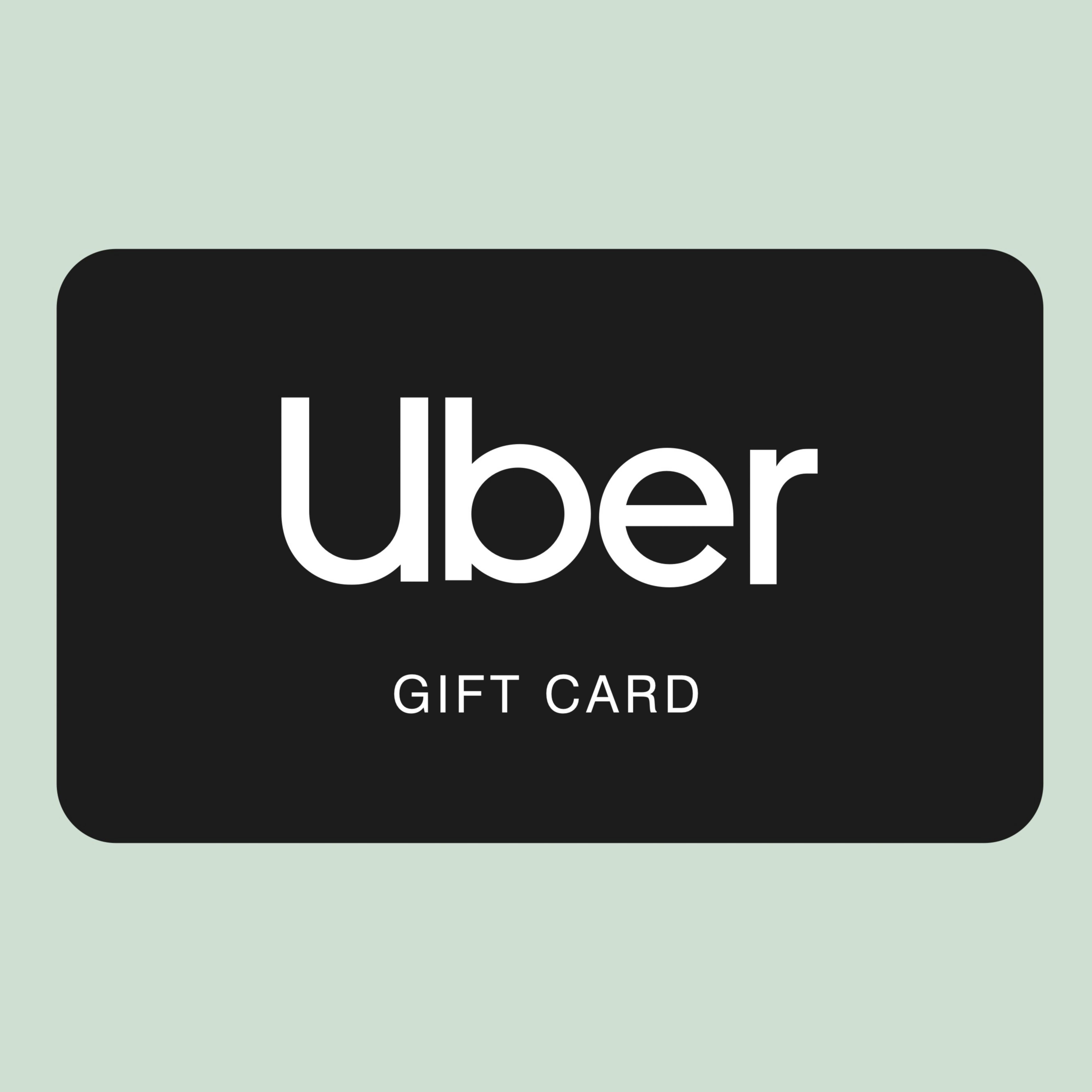 Uber logo on black and green