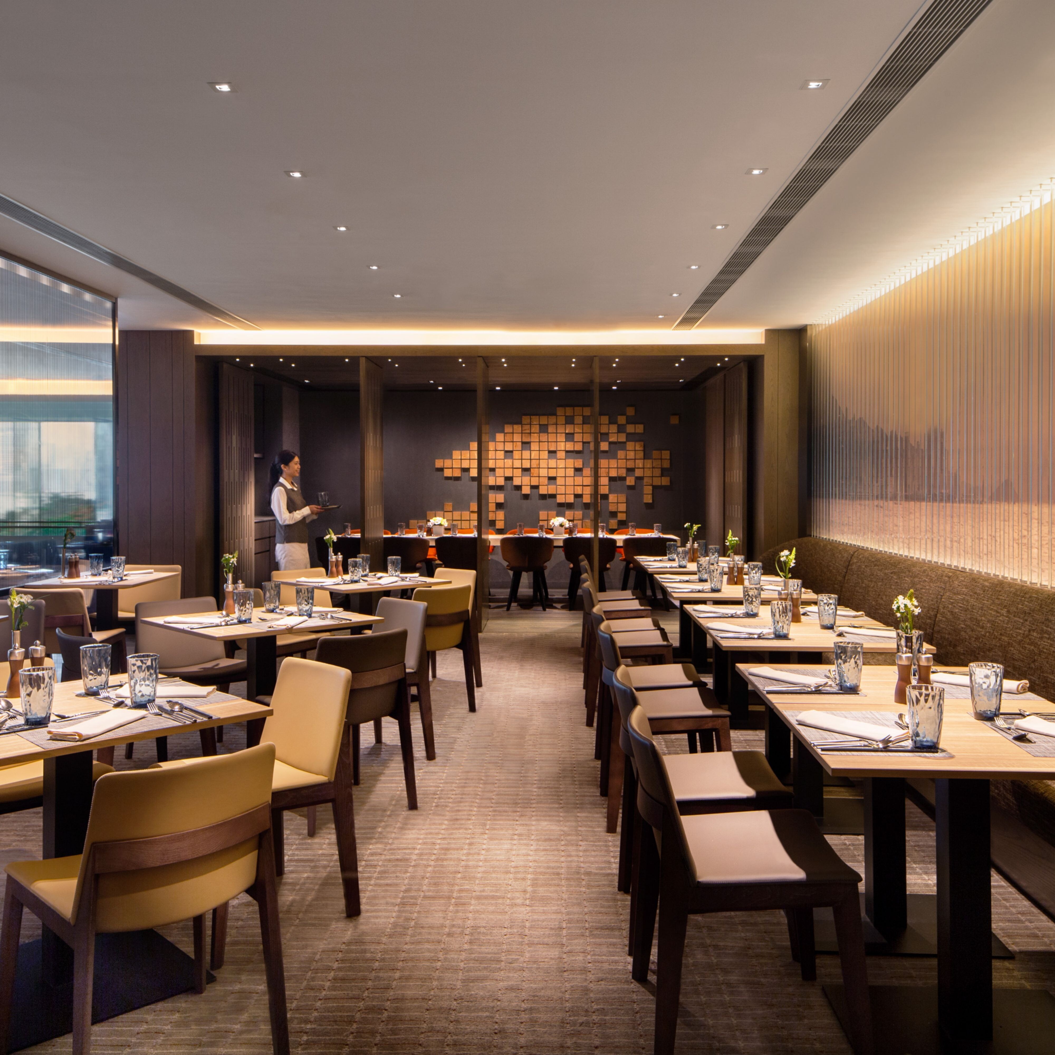 JW 咖啡室的私密餐厅环境