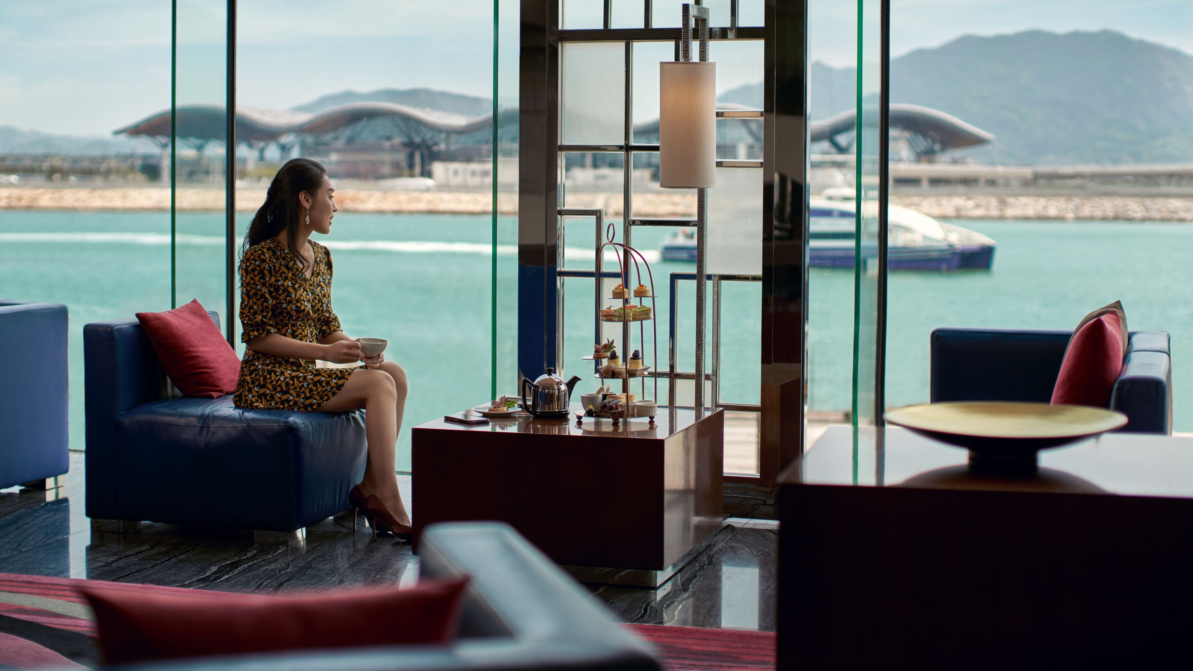 The Lounge of Hong Kong SkyCity Marriott Hotel|香港天际万豪酒店酒廊