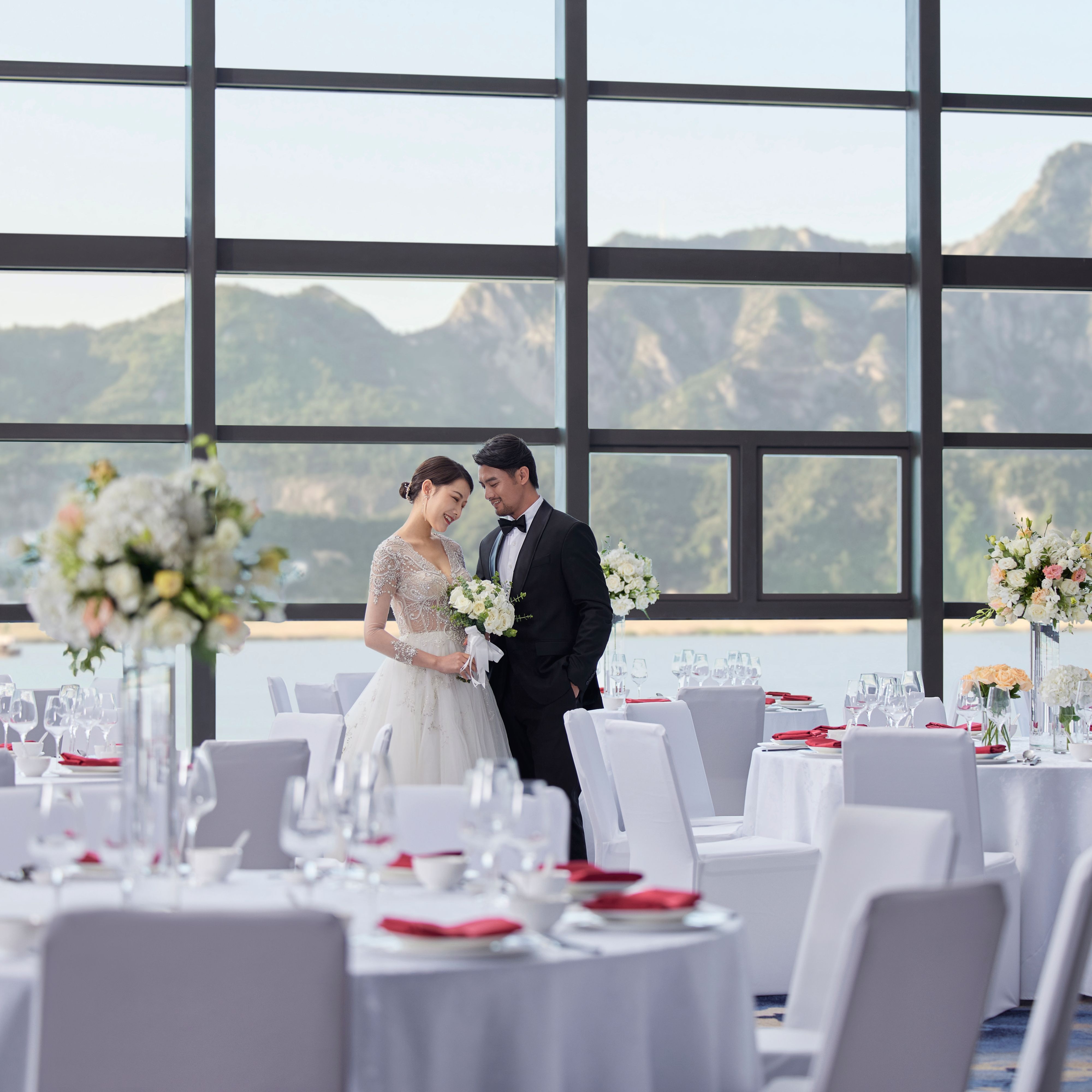 万豪宴会厅婚礼布置